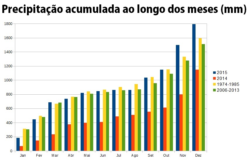 precipitacao ao longo dos meses